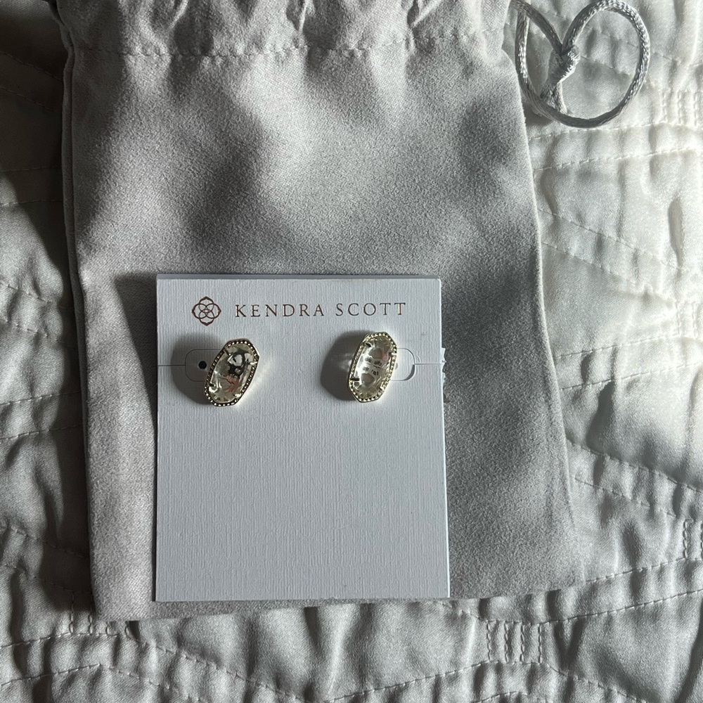 Kendra Scott Gold and Silver Stud Earrings